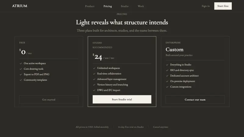 Campo Baeza Luminous White — Web · pricing