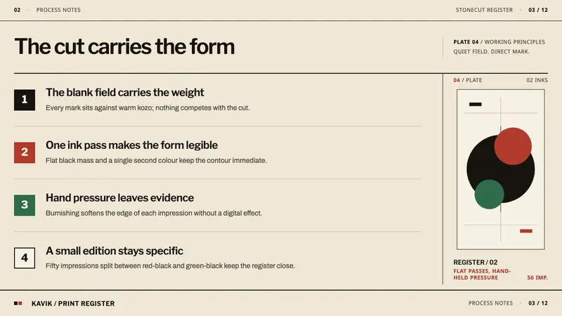 Kinngait Stonecut Print — Slides · content