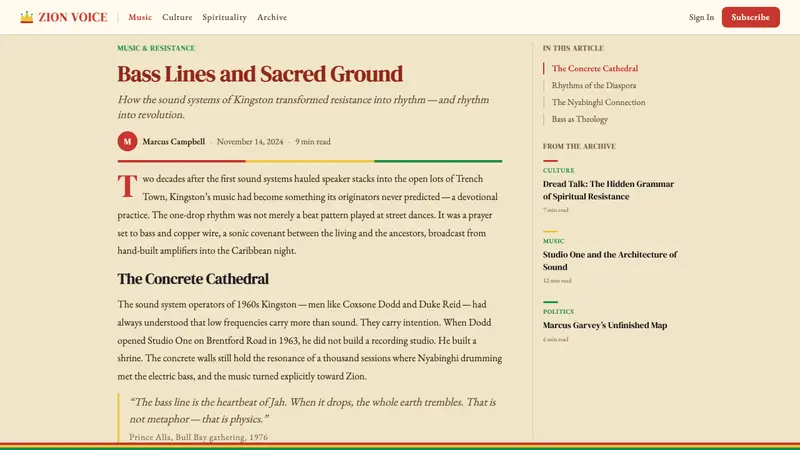Caribbean Rastafarian (Jamaica) — Web · article