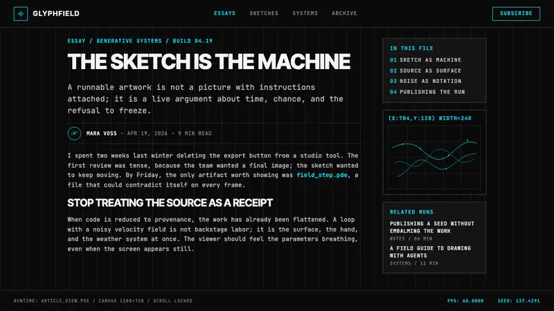 Processing / Generative — Web · article
