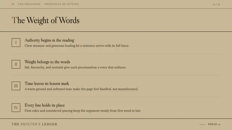 Caslon English Text Serif — Slides · content