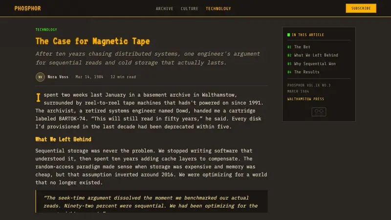 Cassette Futurism — Web · article
