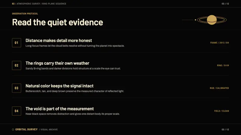 Cassini Saturn Imaging — Slides · content
