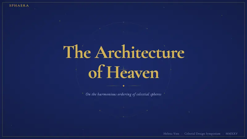Cellarius Celestial Atlas — Slides · cover