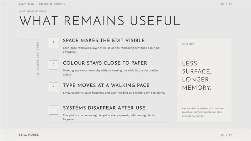 Cereal Magazine Minimal — Slides · content