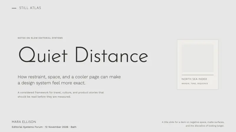 Cereal Magazine Minimal — Slides · cover