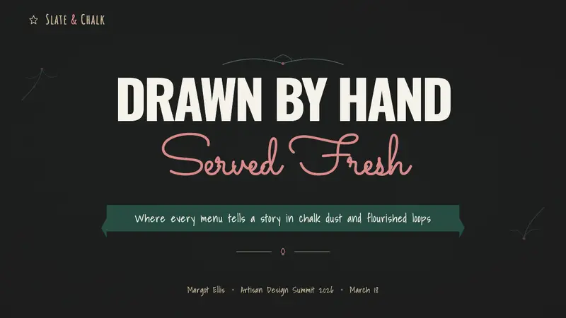 Chalk Café Board — Slides · cover