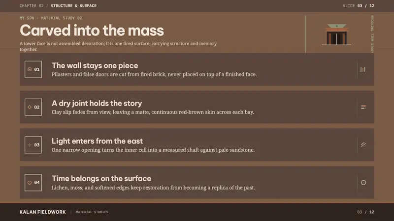 Cham My Son Towers — Slides · content