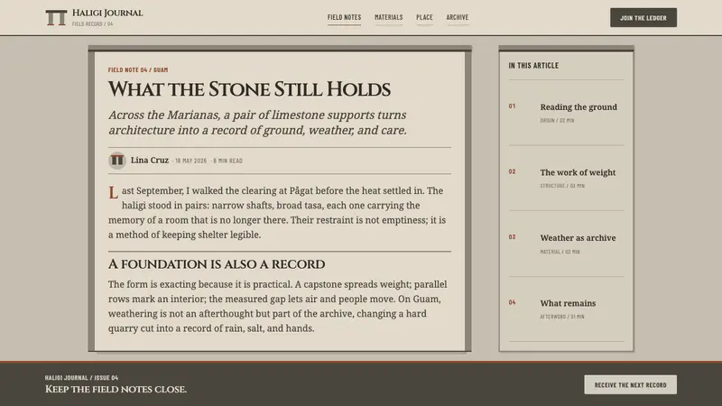 Chamorro Latte Stone — Web · article