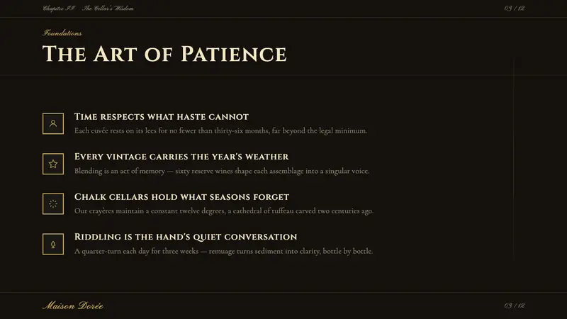 Champagne Maison — Slides · content