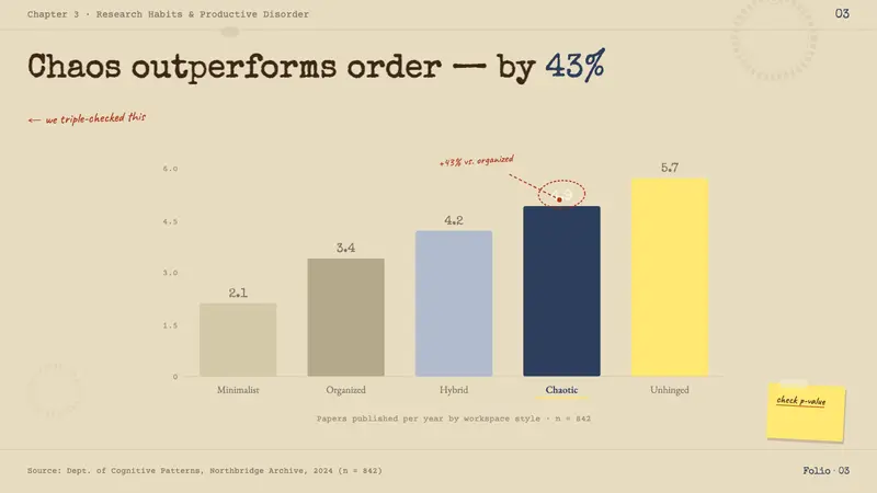 Chaotic Academia — Slides · data