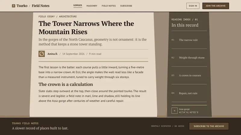 Vainakh Tower — Web · article