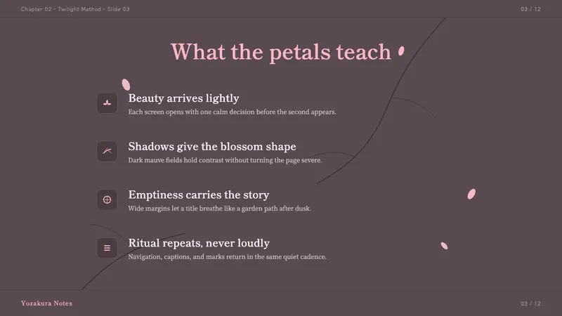 Cherry Blossom Hanami — Slides · content