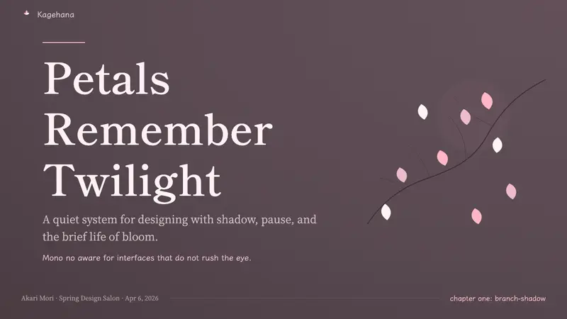 Cherry Blossom Hanami — Slides · cover