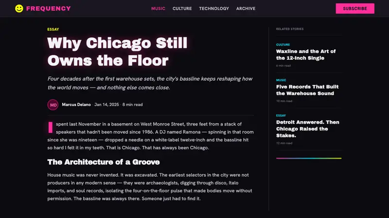 Chicago House — Web · article