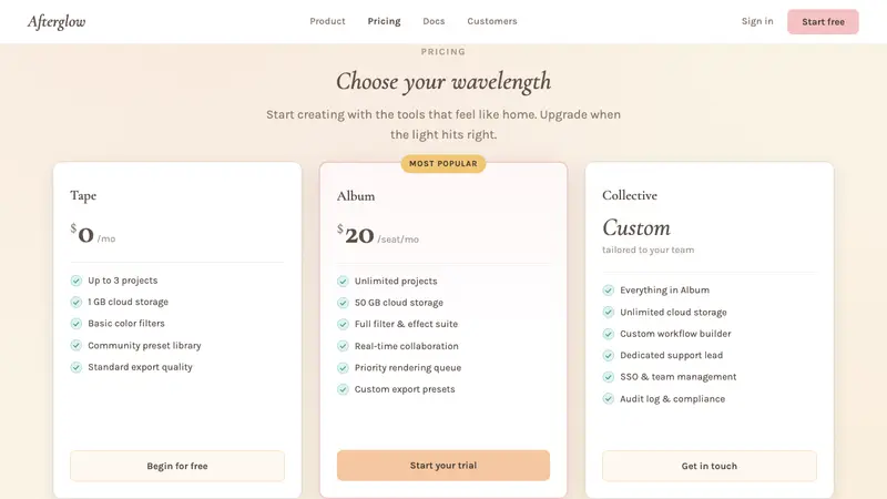 Chillwave Tumblr 2010 — Web · pricing