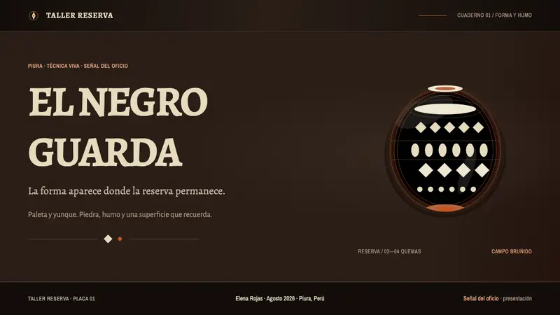 Chulucanas Ceramics — Slides · cover