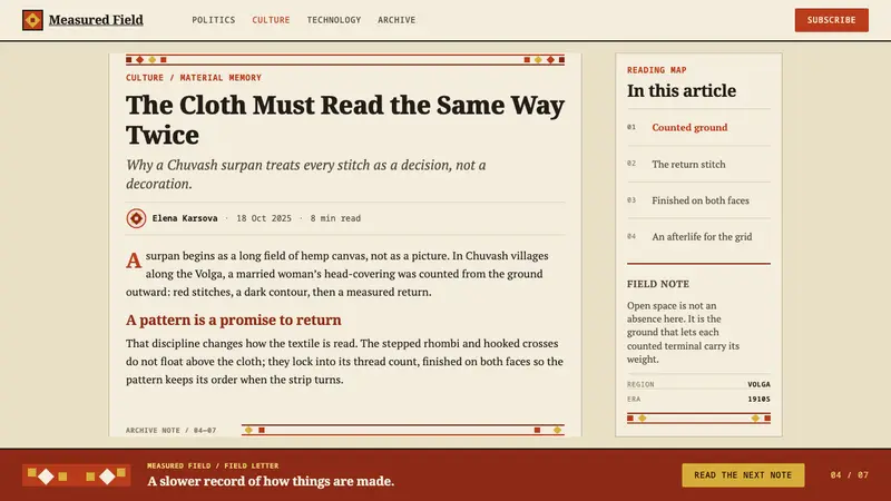 Chuvash Surpan — Web · article