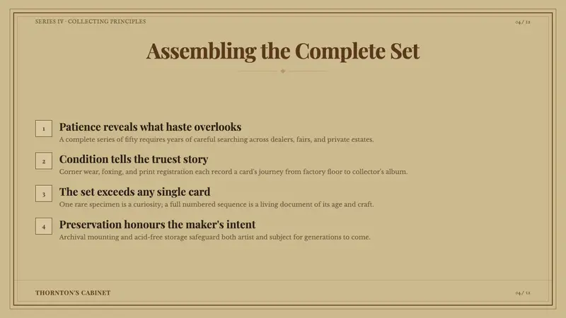 Cigarette Card Set — Slides · content