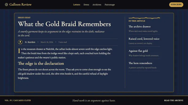 Circassian Adyghe Gold Braid — Web · article
