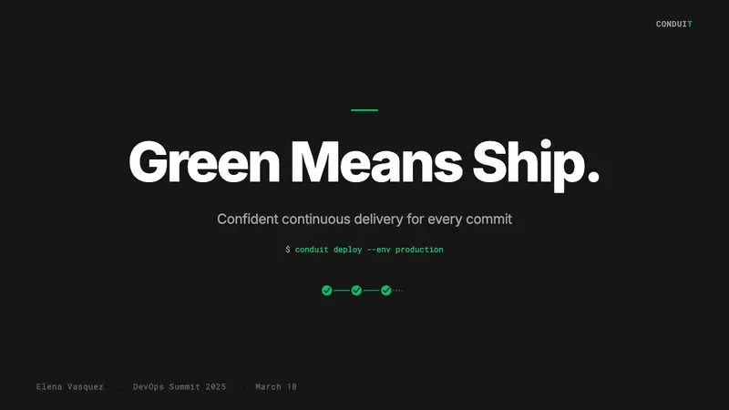 CircleCI Pipeline-Green — Slides · cover
