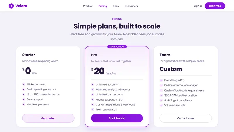 Circular Fintech — Web · pricing