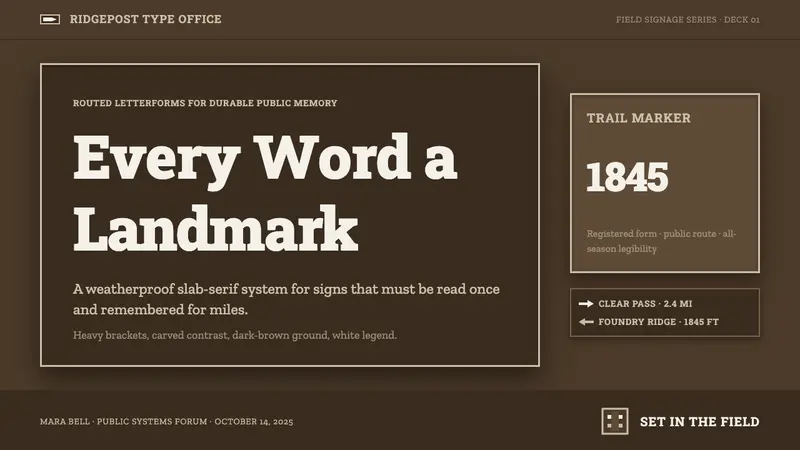 Clarendon Slab Serif — Slides · cover