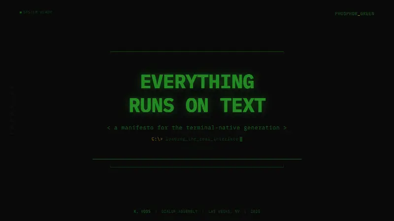 CLI Hacker Phosphor Green (1985) — Slides · cover