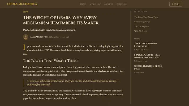 Clockpunk (da Vinci) — Web · article