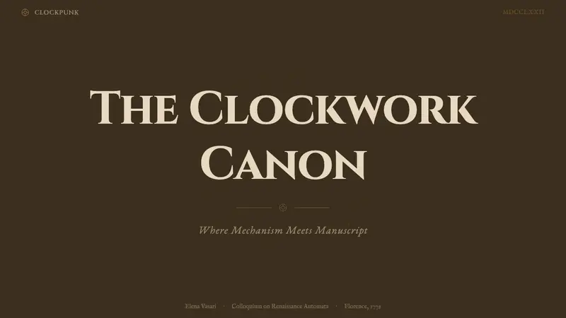 Clockpunk (da Vinci) — Slides · cover