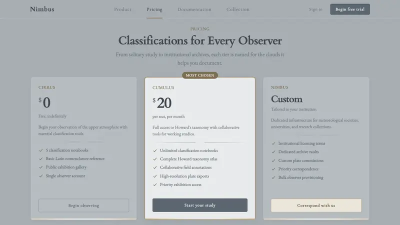 Cloud Atlas Plate — Web · pricing