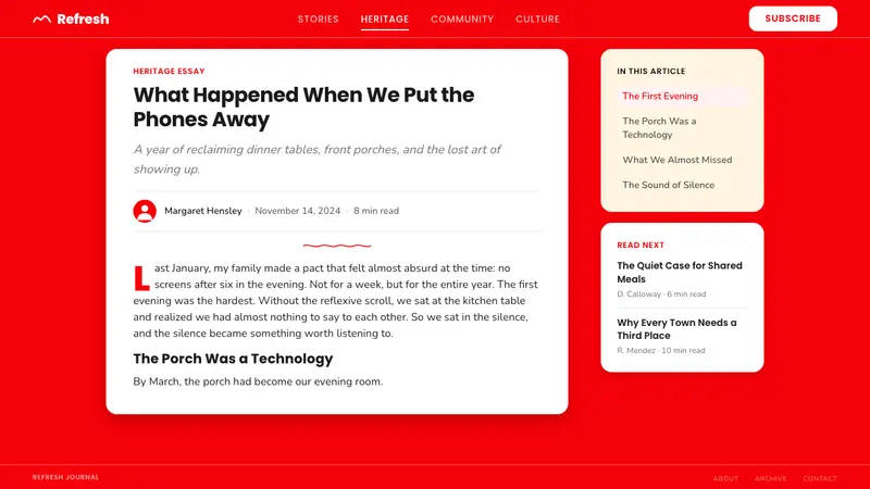 Coca-Cola Classic — Web · article