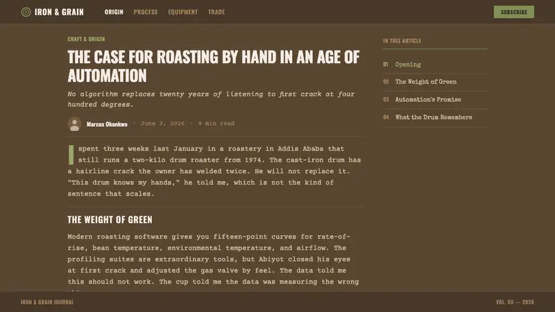 Coffee Roastery Burlap — Web · article