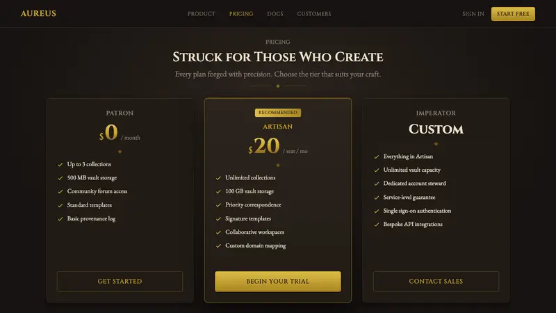Commemorative Coin — Web · pricing