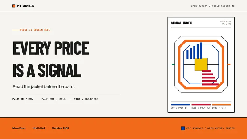 Trading Pit Hand Signals — Slides · cover