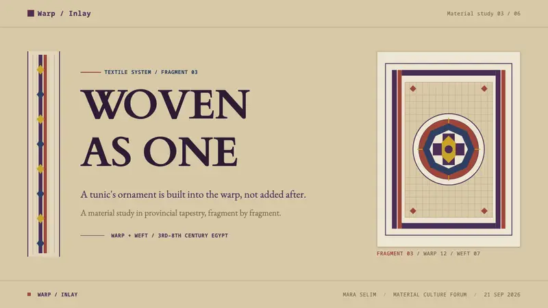 Coptic Tunic Weave — Slides · cover