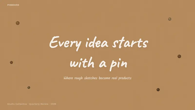 Cork Board Studio — Slides · cover