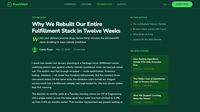 Cornershop App — Web · article
