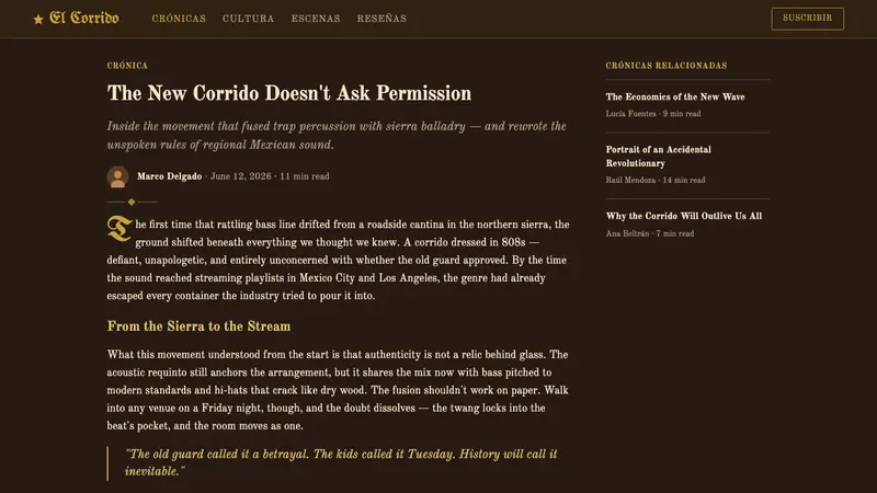 Corridos Tumbados — Web · article