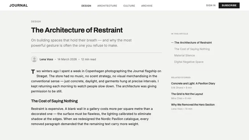 COS Gallery Minimal — Web · article