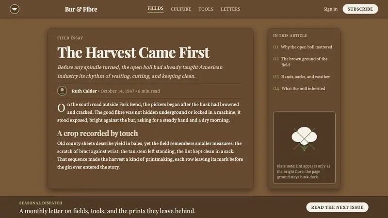 Cotton Boll Harvest — Web · article