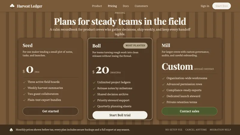 Cotton Boll Harvest — Web · pricing