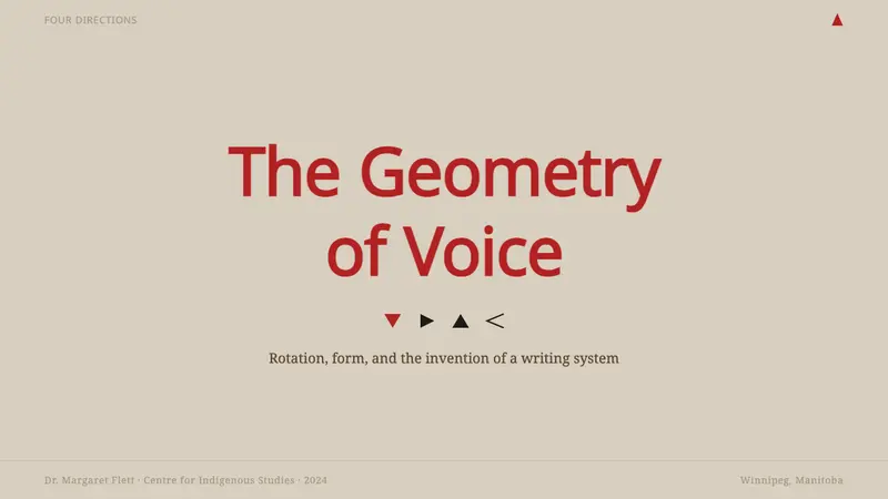 Cree Syllabics — Slides · cover