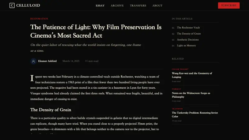 Criterion Collection — Web · article