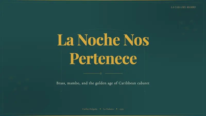 Cuban Salsa Cabaret (1950) — Slides · cover