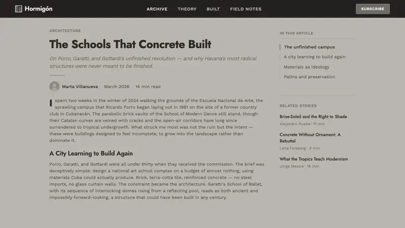 Havana Modernist Gray — Web · article