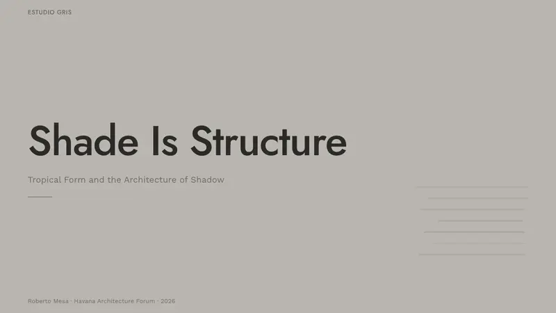Havana Modernist Gray — Slides · cover