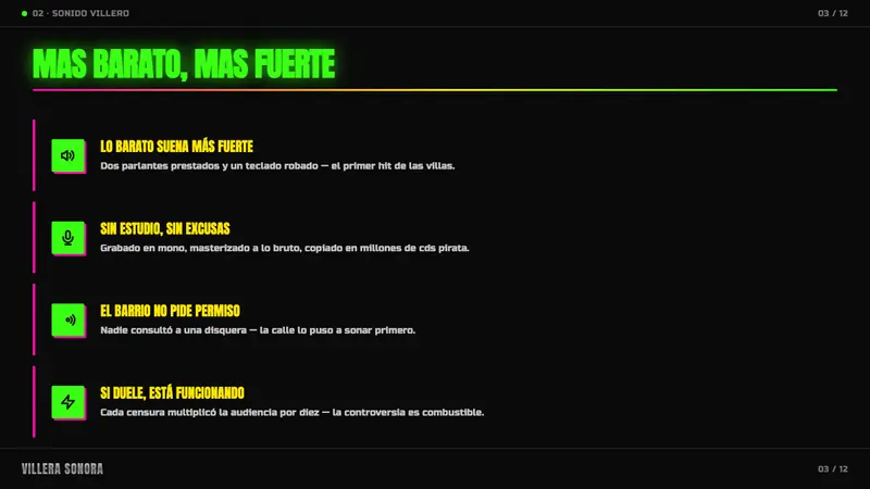 Cumbia Villera — Slides · content