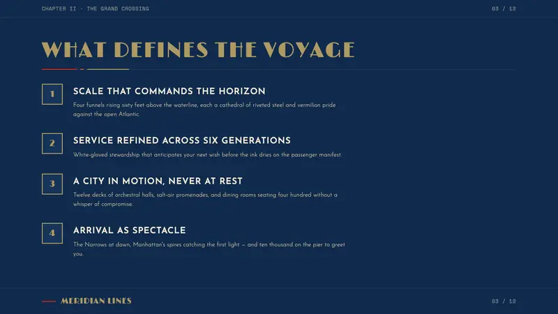Cunard Liner Poster — Slides · content