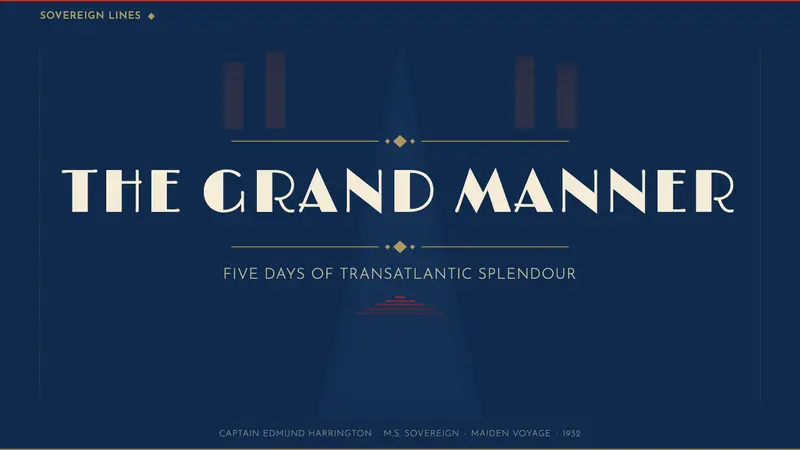 Cunard Liner Poster — Slides · cover